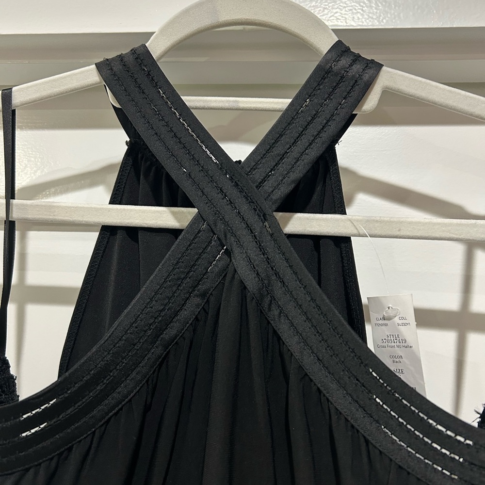 WHBM Cross Front Matte Jersey Halter.  Size Small.  New with Tags - Picture 6 of 10